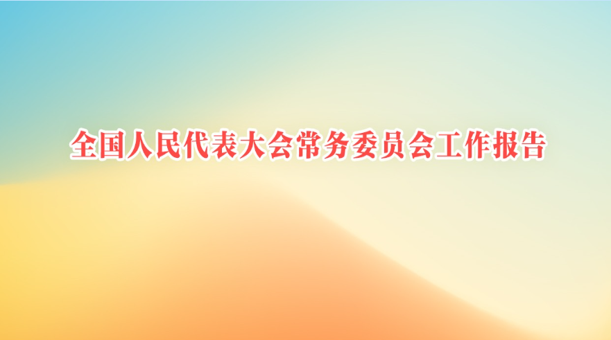 全国人民代表大会常务委员会工作报告